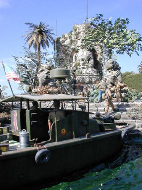 Diorama a escala 1:35 representando a un grupo de marines de exploraci&oacute;n en la selva de Camboya durante 1968.