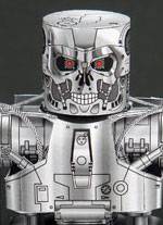 Recortable de papel o cartulina de Terminator en la versi&oacute;n infantil