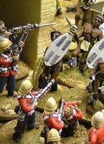 Diorama del campo de batalla de Rorkes Drift.
