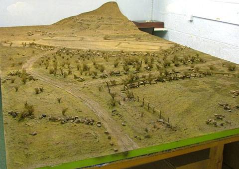 Diorama del campo de batalla de Rorkes Drift.