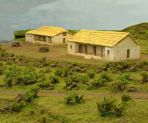 Diorama del campo de batalla de Rorkes Drift.