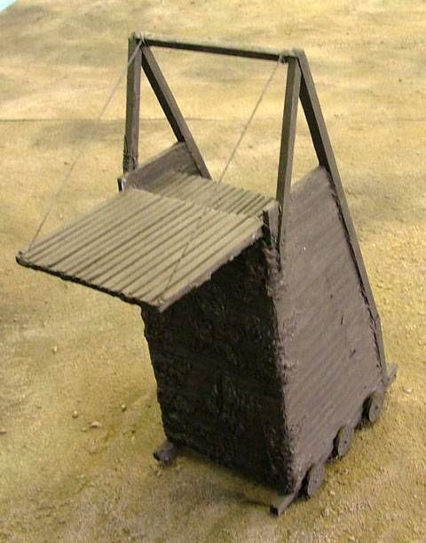 Torre de Asalto Medieval sin protecci&oacute;n interior de tropas.