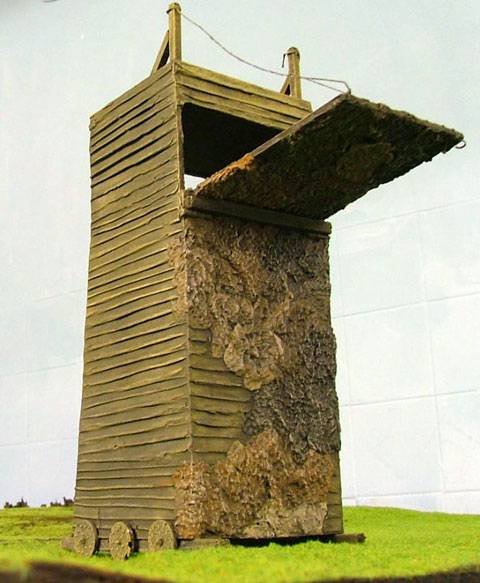 Torre de Asalto Medieval con proteccion de tropas