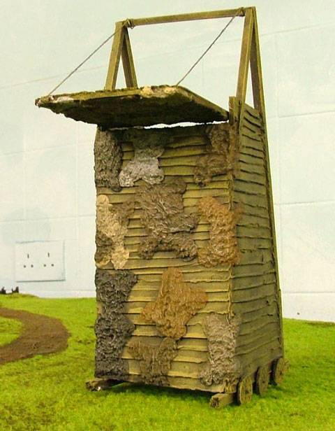 Torre de Asalto Medieval de Asalto sin protecci&oacute;n interior de tropas 