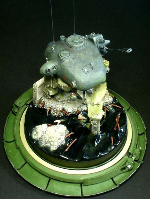 Acorazado de combate alem&aacute;n P.A. 58 Uber Krote armado con una 1.5cm MG Heavy Machine Gun. 