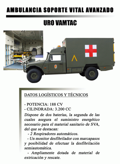 AMBULANCIA - SOPORTE VITAL AVANZADO URO VAMTAC 