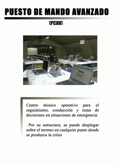 PUESTO DE MANDO AVANZADO - PCAV