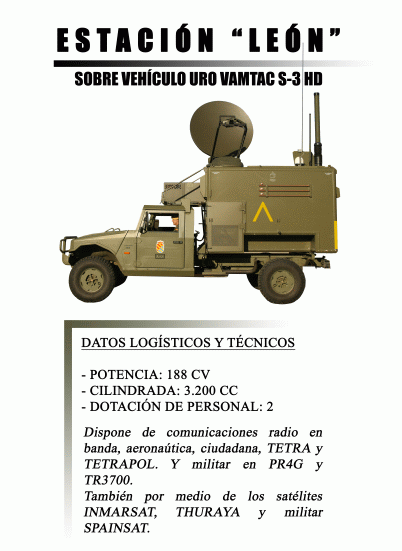 ESTACION LEON SOBRE VEHICULO URO VAMTAC S-3 HD 