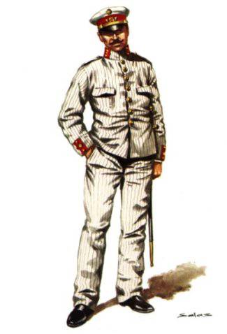 COMANDANTE INFANTERIA, UNIFORME PASEO EN VERANO - 1913