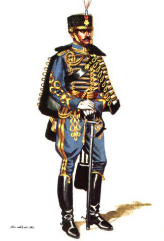 OFICIAL DE HUSARES DE LA PRINCESA, UNIFORME DE GALA - 1920
