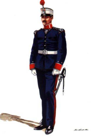 OFICIAL INGENIEROS UNIFORME DE GALA - 1920
