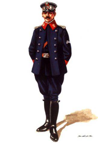 MOTORISTA DE LA GUARDIA CIVIL, UNIFORME INVIERNO - 1921
