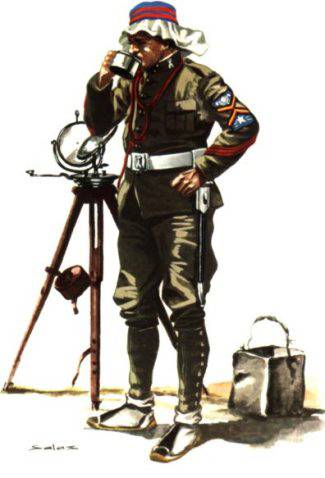 CABO DE TRANSMISIONES, UNIFORME DE CAMPA&Ntilde;A EN AFRICA - 1922