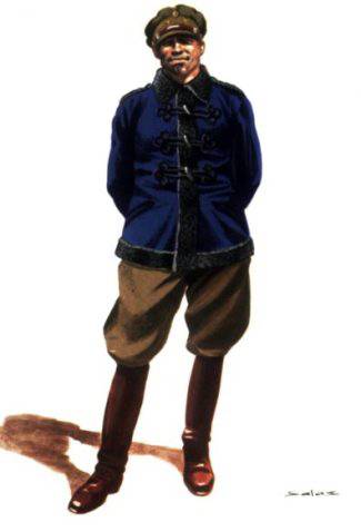 OFICIAL ARTILLERIA EN UNIFORME DE PASEO DE INVIERNO - 1931/1936