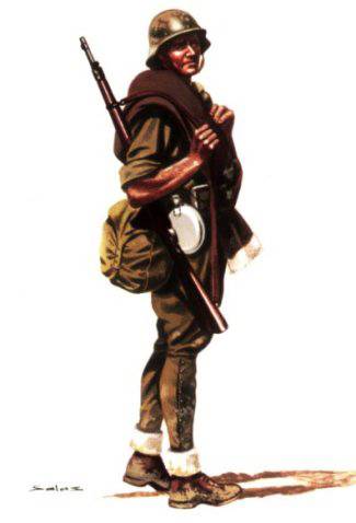SOLDADO DE INFANTERIA DE LINEA, UNIFORME DE CAMPA&Ntilde;A - 1937