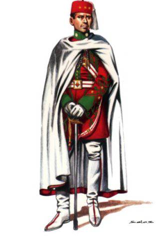 GUARDIA MORA DE S.E. EL GENERALISIMO, OFICIAL CIA. GUARDIA INTERIOR, GRAN GALA - 1950