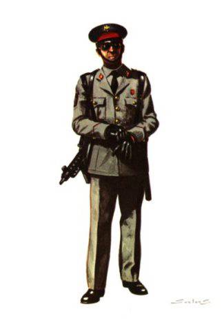 FUERZAS DE LA POLICIA ARMADA, UNIFORME SERVICIO - 1976 