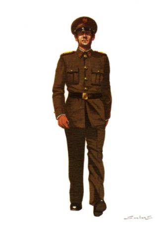 AGRUPACION DE TROPAS DEL M&ordm; DEL EJERCITO, UNIFORME PASEO VERANO - 1976