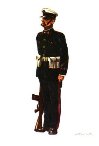 INFANTERIA DE MARINA, UNIFORME DE INVIERNO - 1976