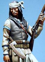 Figura del Jefe apache Valerio en el a&ntilde;o 1880 de la casa de miniaturas PiliPili a escala de 120 mm