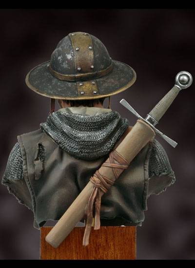 Busto de un Soldado Templario de la Casa de miniaturas, Andrea Miniaturas 