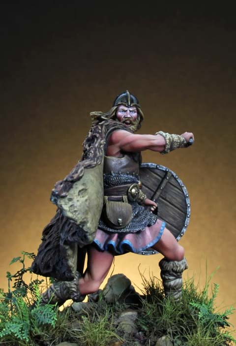 Vikingo en Combate - Escala 54mm