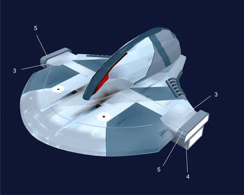 Recortable de Papel de la Nave Vulture Droid de Star Wars