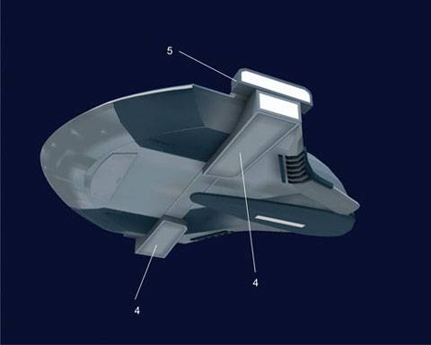 Recortable de Papel de la Nave Vulture Droid de Star Wars