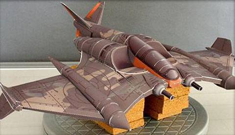 Recortable de la Nave de combate de Warhawk