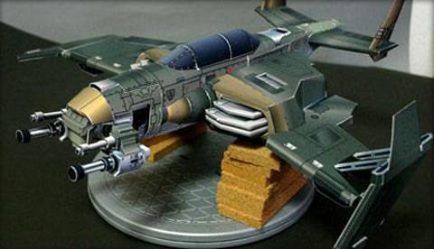 Recortable del caza de combate de Warhawk