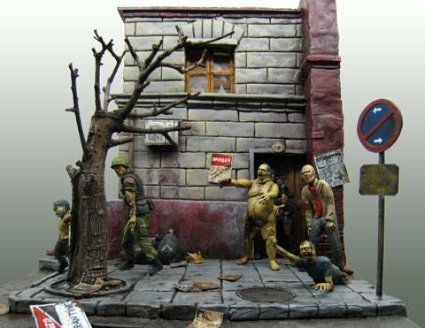 Se ha modelado tambien un nuevo decorado. La escena se produce al salir varir varios infectados de una casa mientras un ni&ntilde;o pasa por alli arrastrando un brazo.